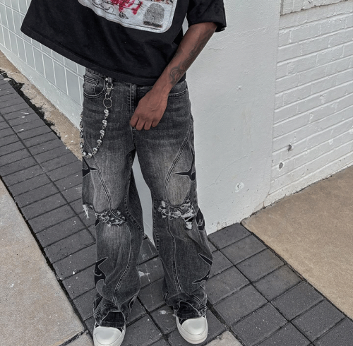 Chanjoye Custom Jeans | Distressed Denim Pants | Design Manufacturer Stacked Baggy Jeans For Men