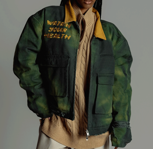 Chanjoye Custom Embroidery Jacket | Oversized Jacket | Twill High Safety Work Denim Jacket For Men