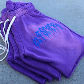 Chanjoye Custom Men Shorts | 100% Cotton Shorts | Distressed Acid Wash Heavyweight Denim Shorts