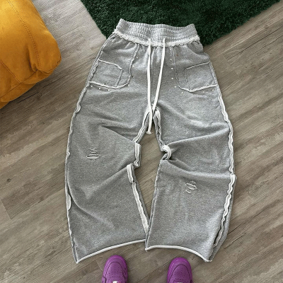 Chanjoye Custom French Terry Sweatpants | Designer Sweat Pants | Distressed Pants Manufacturer