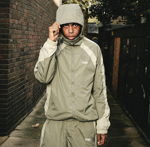 Chanjoye Custom Nylon Sports Jacket | Running Windbreaker | Lightweight Waterproof Workout Gym