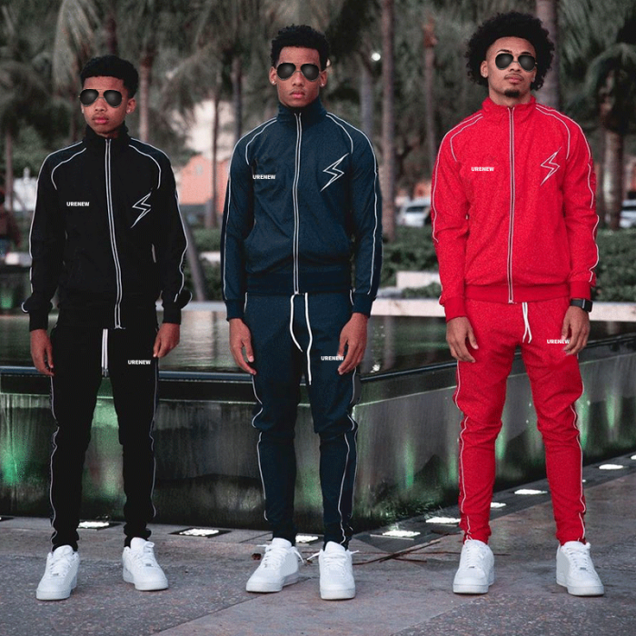 Chanjoye Custom logo tracksuit | reflective jacket | nylon polyester men's suit | tow pieces set