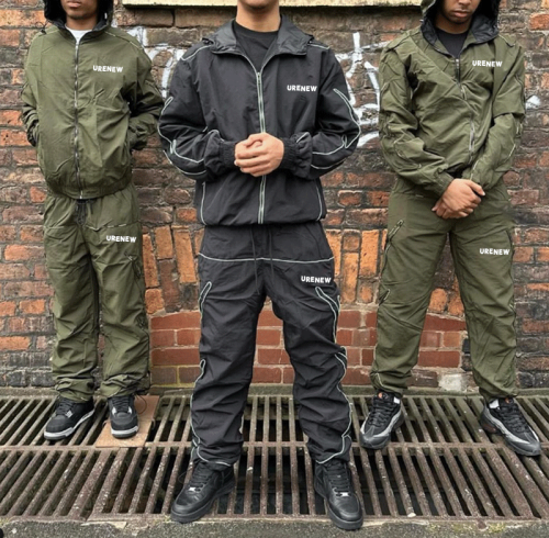 Chanjoye Custom Tracksuit | Zip Up Jacket Reflective Jogger Suit | Nylon Windbreaker Tracksuits