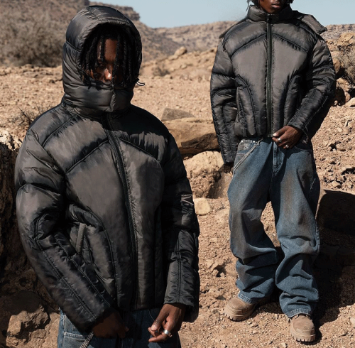 Chanjoye Puffer Jacket | Zipper Bomber down Coat | Warm Nylon Jacket | Oversized Winter Wear