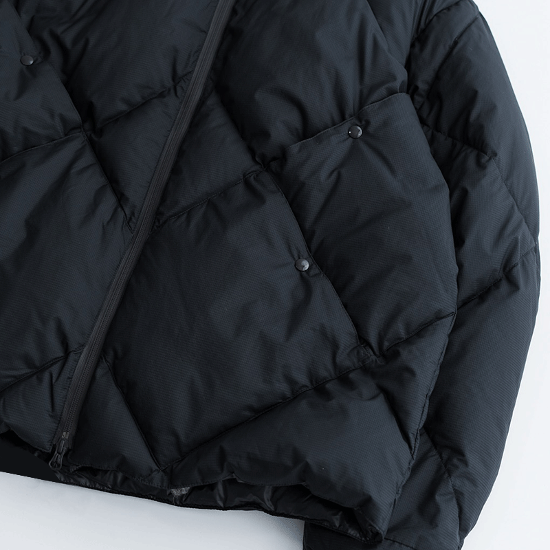 Grid Padded bubble coat