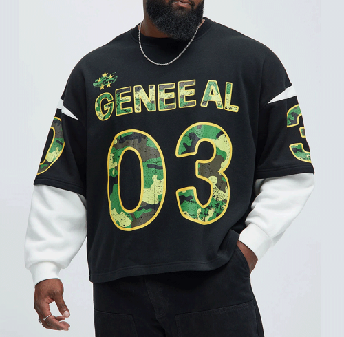 Chanjoye Custom Streetwear Shirt | DTG Long Sleeved T-shirt Oversized | Cotton Tshirt Manufacturer