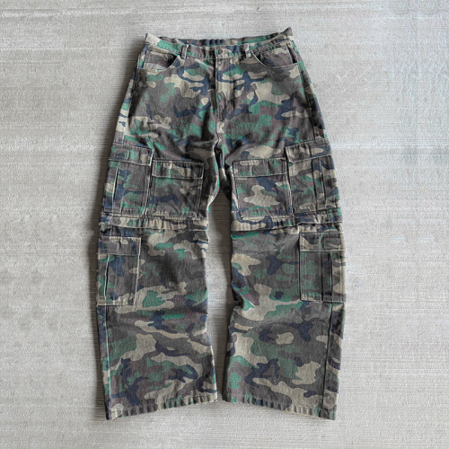 Chanjoye Custom Camo Cargo Pants | Joggers Pants Baggy | Streetwear Camouflage Pants