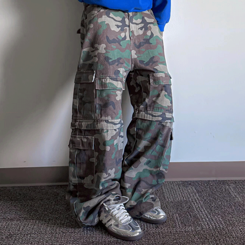 Chanjoye Custom Camo Cargo Pants | Joggers Pants Baggy | Streetwear Camouflage Pants