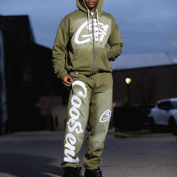 Chanjoye Custom Tracksuit for Men | Acid Wash Sweatsuit | Sun Faded Jogger Set | Custom Manufacturer