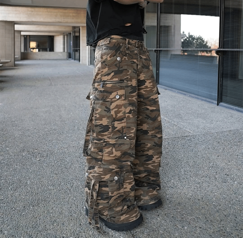 Chanjoye Custom Camo Cargo Pants | Tactical Baggy Pants | Carpenter Trouser DTG Printed