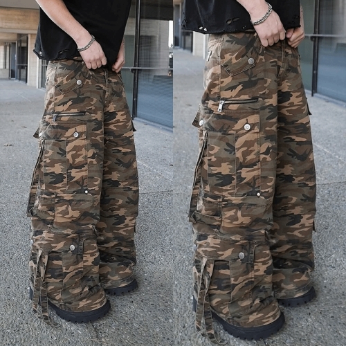 Chanjoye Custom Camo Cargo Pants | Tactical Baggy Pants | Carpenter Trouser DTG Printed