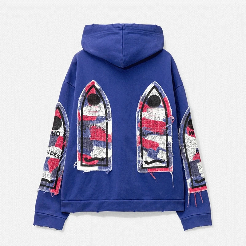 custom sun faded hoodie 