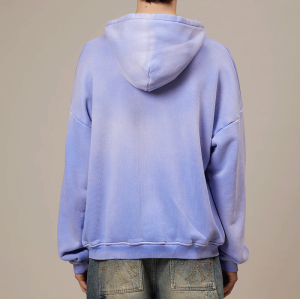 Chanjoye Custom Streetwear Hoodie | Zip Up Hoodie Manufaturer | Oversized Acid Wash Sun Faded Hoodie