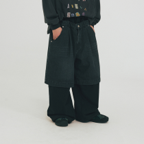 Chanjoye Custom Raw Jeans Pants | Baggy Denim Shorts Factory | Vintage Splice Long Jeans Wholesale