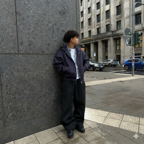 Custom Logo Zip up Hoodies | Oversize Vintage Solid Hoodie | 100% Cotton Casual Hoodie