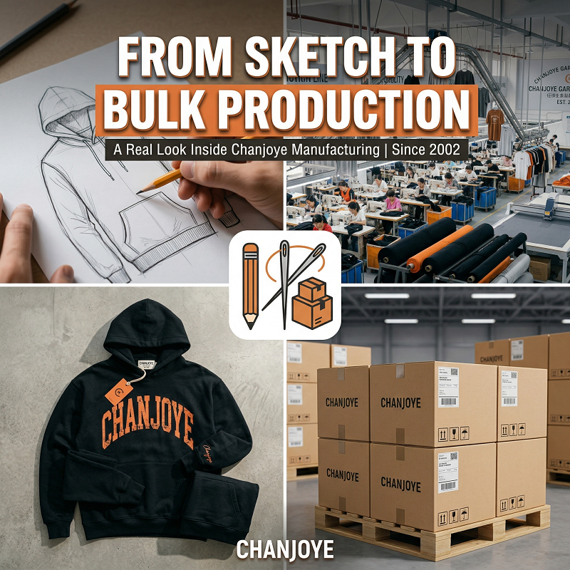 From Sketch to Bulk Production: A Real Look Inside Our Clothing Manufacturing Process