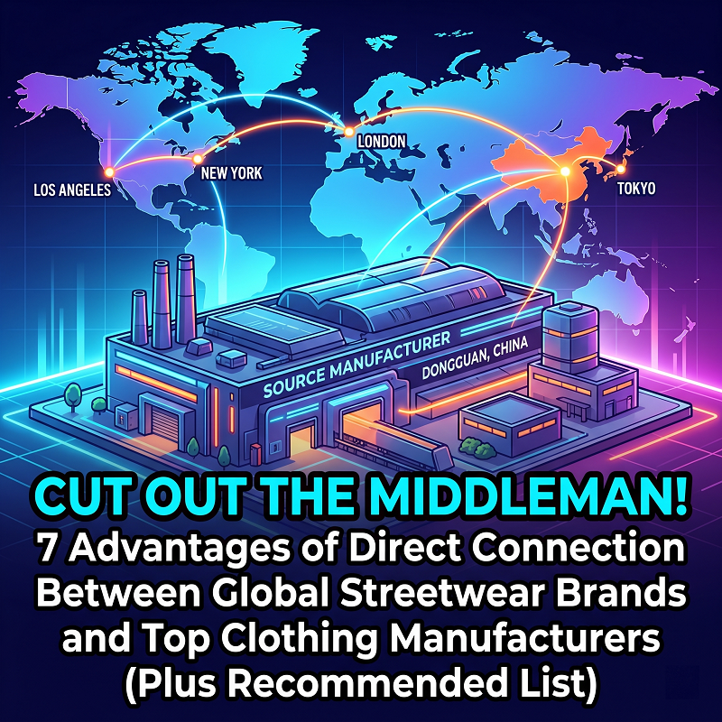 Cut Out the Middleman! 7 Advantages of Direct Connection Between Global Streetwear Brands and Top Clothing Manufacturers (Plus Recommended List)