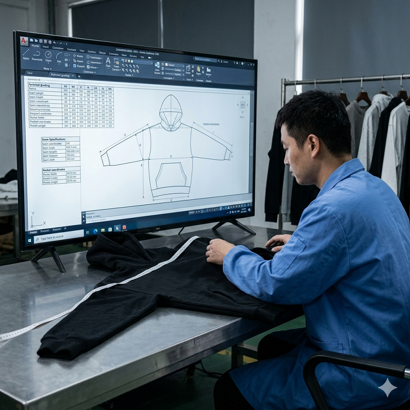 custom hoodie sample development