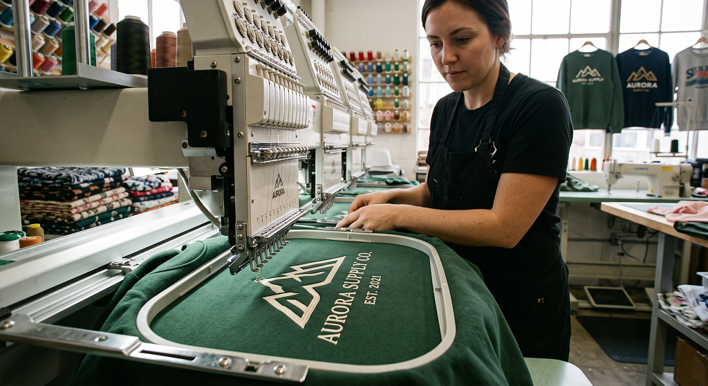 custom embroidered sweatshirts