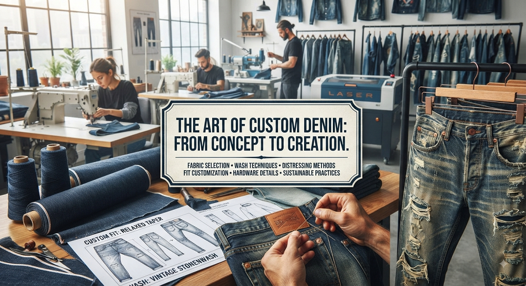 custom denim pants