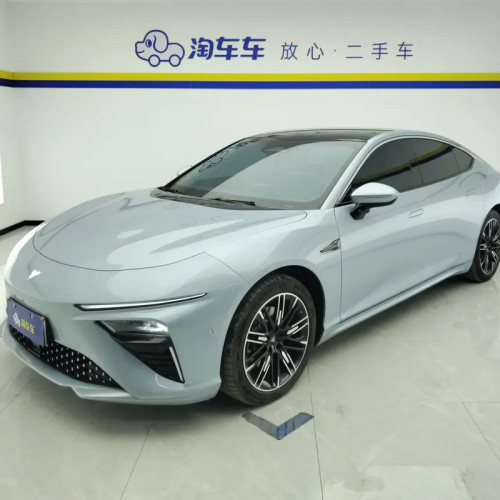 Used Lake Blue NETA Auto S 2022 Range-extended Electric Vehicle Mid-large Car for Export