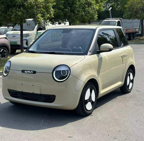 used Beige Changan Lumin 2022 210km Range Pure Electric Vehicle Auto Green Minicar
