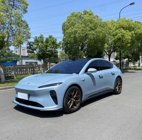NIO ET5 2022 75kWh Mid-size Sky Blue Pure Electric Vehicle for Export 17,000km Mileage Used Car