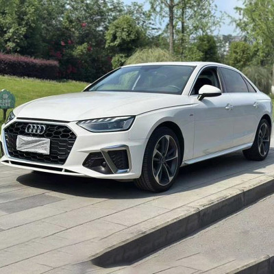 Used Audi A4L 2022 40 TFSI 2.0T White Mid-size Petrol Car from China