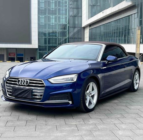 Used Audi A5 2017 Cabriolet 40 TFSI Blue 2 Doors 4 Seats Soft-top Convertible 2.0T Mid-size Petrol Vehicle Chinese Car
