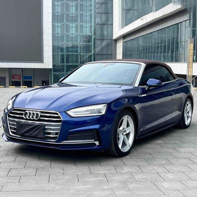 Used Audi A5 2017 Cabriolet 40 TFSI Blue 2 Doors 4 Seats Soft-top Convertible 2.0T Mid-size Petrol Vehicle Chinese Car