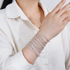 Bracciale tennis in argento sterling 925 all'ingrosso | Bracciale tennis classico alla moda con zirconi per donna