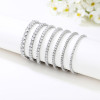 Bracciale tennis in argento sterling 925 all'ingrosso | Bracciale tennis classico alla moda con zirconi per donna