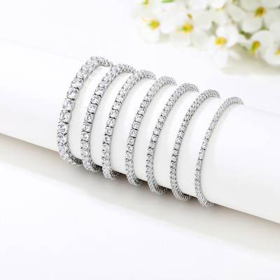 Wholesale 925 Sterling Silver Tennis Bracelet | Classic Fashion Zircon Tennis Bracelet For Women