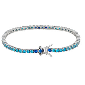Pulsera de tenis clásica personalizada de plata de ley 925 | Pulsera de tenis con circonitas cúbicas de alta calidad para mujer