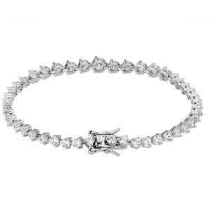 New Arrivals Exquisite Zircon 925 Silver Tennis Bracelet | Popular Temperament Fashion Jewelry Tennis Bracelet For Women