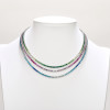Collana da tennis di lusso alla moda in saldo | Collana da tennis in argento sterling 925 con zirconi per donna