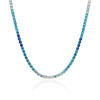Collana da tennis di lusso alla moda in saldo | Collana da tennis in argento sterling 925 con zirconi per donna