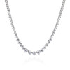Collana da tennis di alta gioielleria da donna all'ingrosso | Collana da tennis in argento sterling 925 con zirconi cubici come regalo