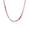 Nuova collana da tennis di lusso in argento 925 | Raffinata collana da tennis classica con zirconi per donna
