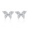 Hot Wholesale Luxury Butterfly Stud Earrings | 925 Sterling Silver Cubic Zirconia Temperament Stud Earrings For Women