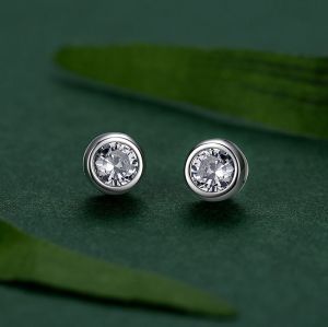 Wholesale Classic High Quality Zircon Stud Earrings | Exquisite Sterling Silver 925 Stud Earrings For Women