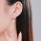 Factory Customized 925 Silver Luxury Hoop Earrings | Cubic Zirconia Classic Fine Hoop Earrings For Women