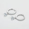 Factory Customized 925 Silver Luxury Hoop Earrings | Cubic Zirconia Classic Fine Hoop Earrings For Women