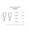 Aros de lujo de plata 925 personalizados de fábrica | Aros clásicos de circonita cúbica para mujer