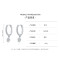 Factory Customized 925 Silver Luxury Hoop Earrings | Cubic Zirconia Classic Fine Hoop Earrings For Women