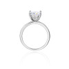 Anillos de compromiso de lujo en plata de ley 925 al por mayor | Anillo de boda clásico y elegante con circonitas para mujer