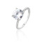 Wholesale Luxury 925 Sterling Silver Engagement Rings | Classic Elegant Zircon Wedding Ring For Women