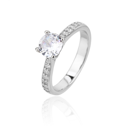 New Arrival Exquisite Cubic Zirconia Wedding Ring | 925 Sterling Silver High Quality Women's Engagement Ring