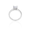 Nuovo arrivo, anello di nozze con zirconi cubici squisiti | Anello di fidanzamento da donna in argento sterling 925 di alta qualità