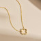 Factory Customized 925 Sterling Silver Four Leaf Clover Necklace | Classic Vintage Zircon Necklace For Women